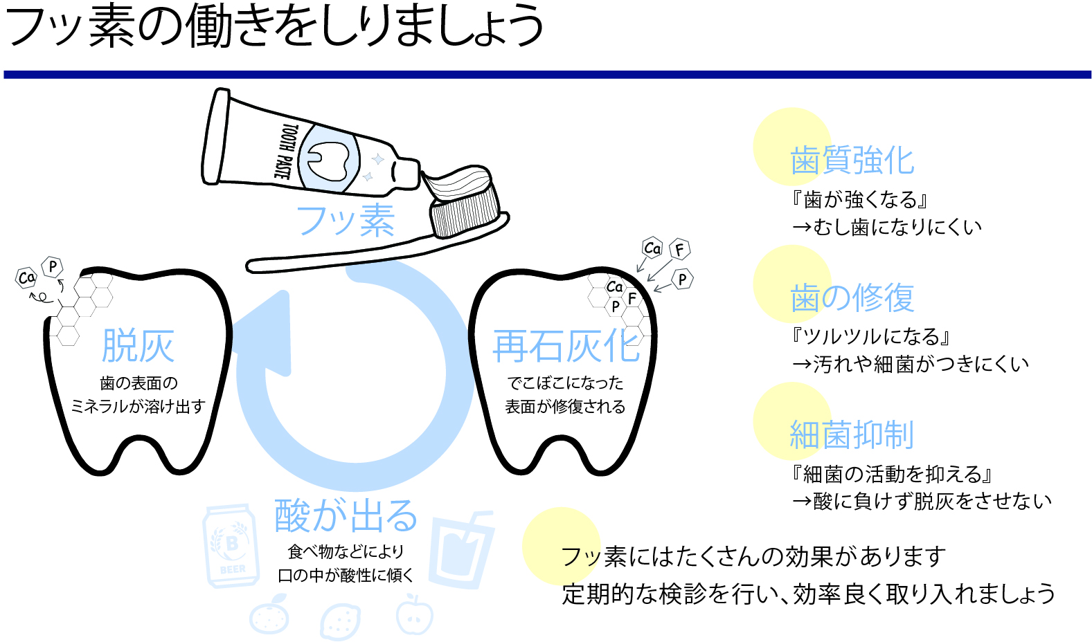 フッ素の働きをしりましょう